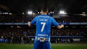 Lucas Pérez, presentado con el Deportivo de la Coruña