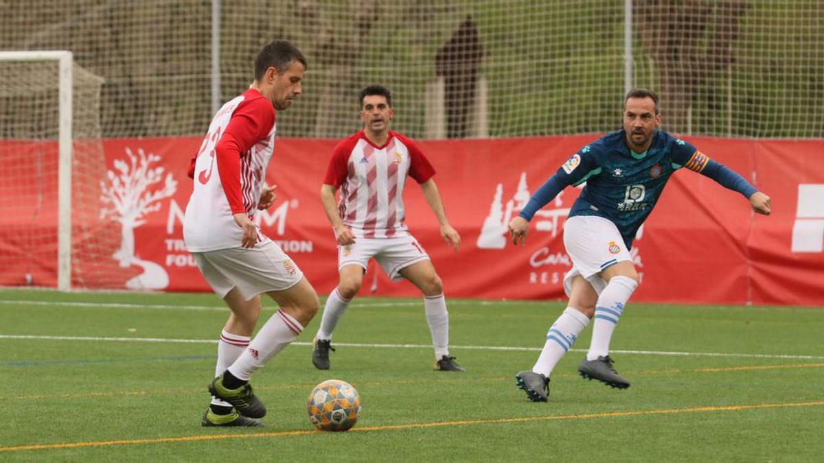  Sergi Soler encara el manresà de l’Espanyol David García | JORDI BIEL