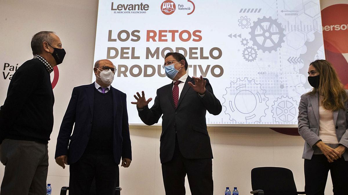 Ismael Sáez, Andrés García Reche, Ximo Puig y Ana Ariño