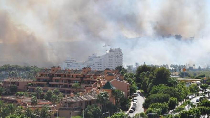 Imagen del incendio que se ha producido en torno a las 13.20 horas de hoy.