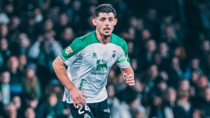 Javi Montero, en el partido ante el Racing. | RRCS