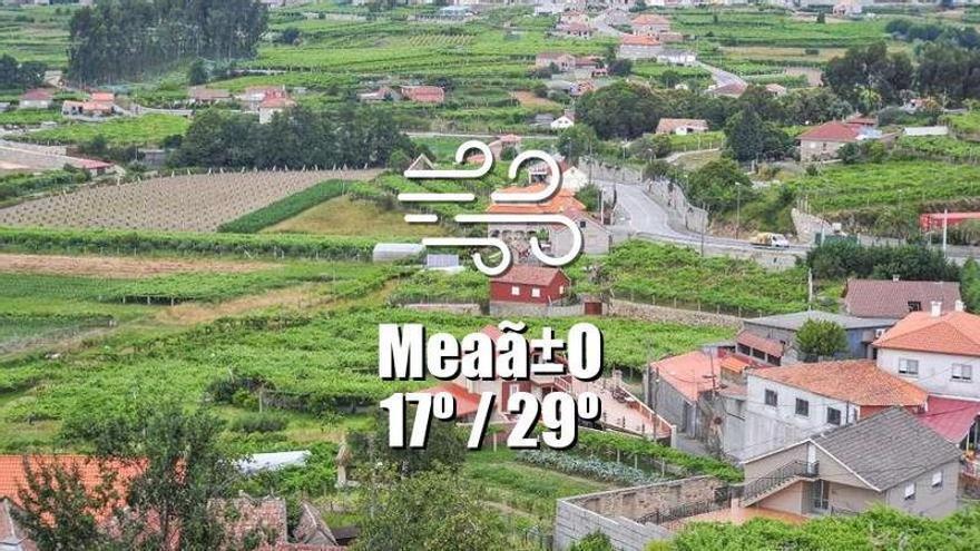 El tiempo en MeaÃ±o: previsión meteorológica para hoy, viernes 31 de julio
