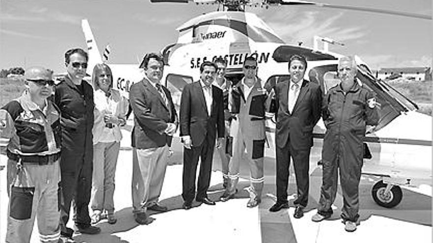 Cervera y Martínez acudieron a la inauguración del helipuerto de la Vall d&#039;Alba.