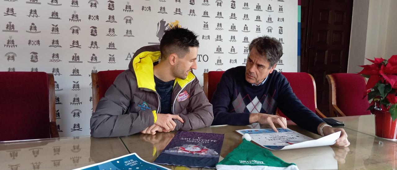 Rafael González y Gorka García durante la presentación.