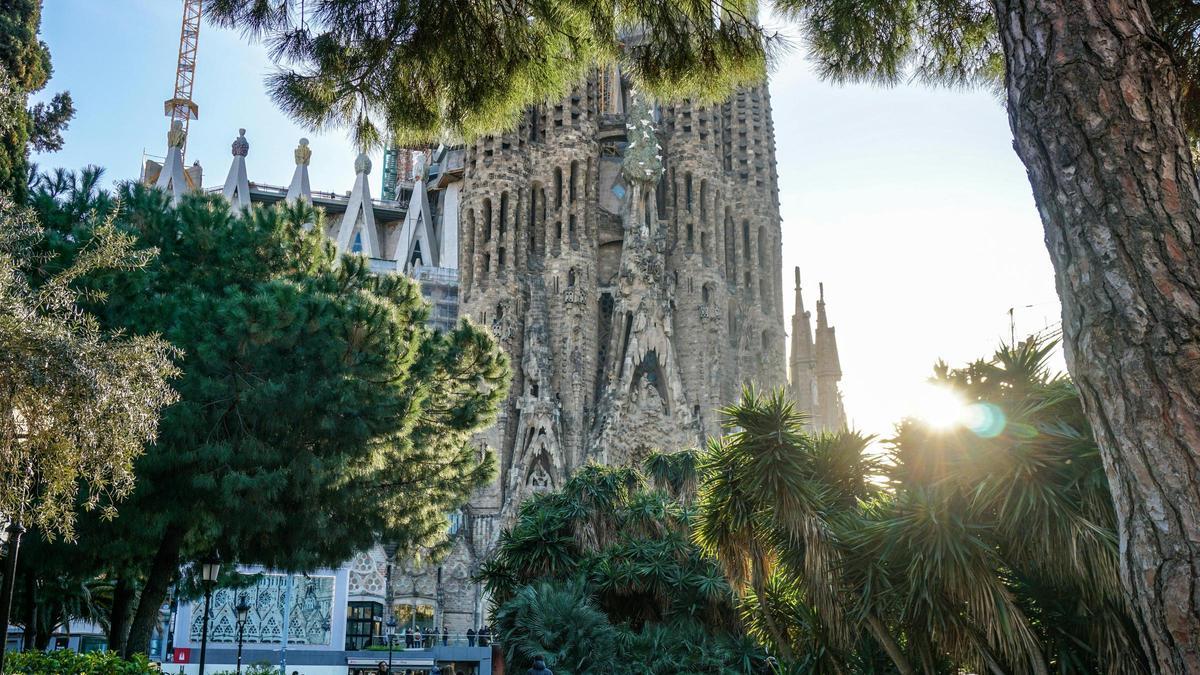 Vista de la Sagrada Familia en Barcelona