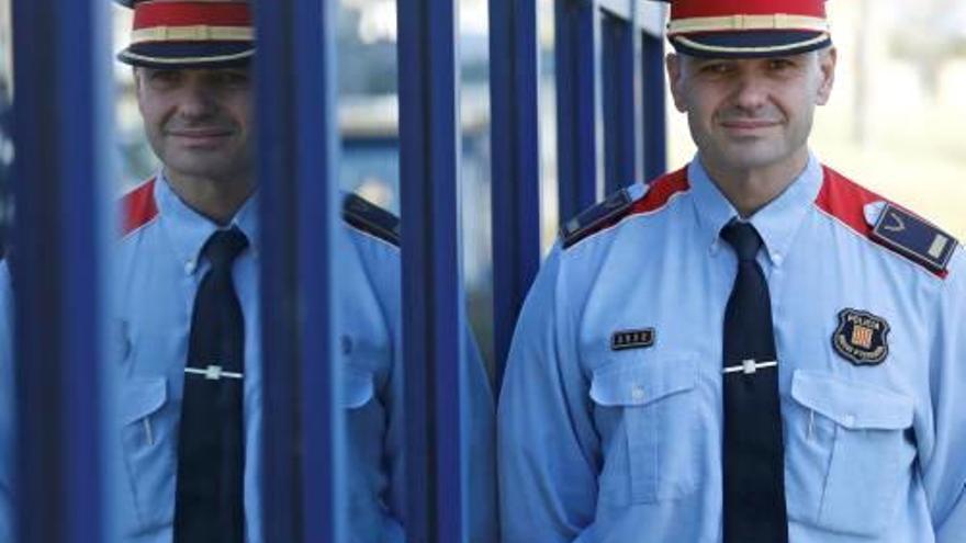 David Puertas, aquest mes de gener, com a cap de la comissaria dels Mossos d&#039;Esquadra a la Bisbal d&#039;Empordà.