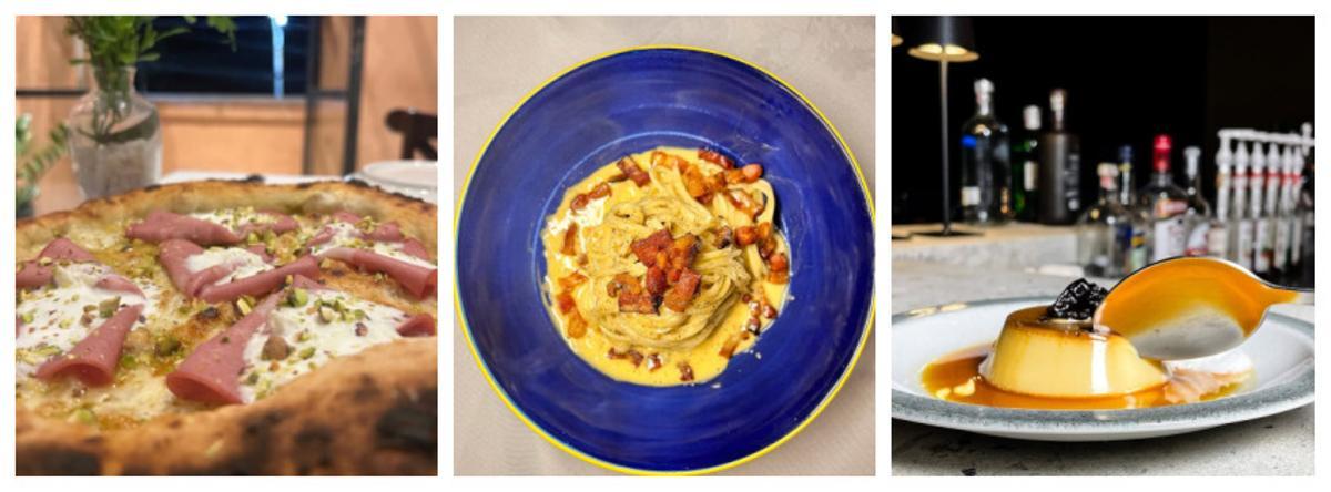 Algunos de los platos estrella del restaurante Noi