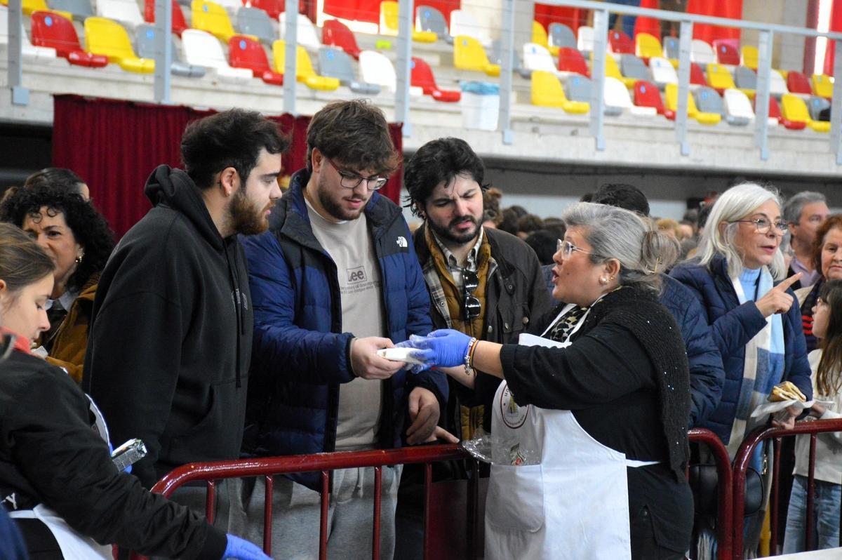 Reparto de raciones.