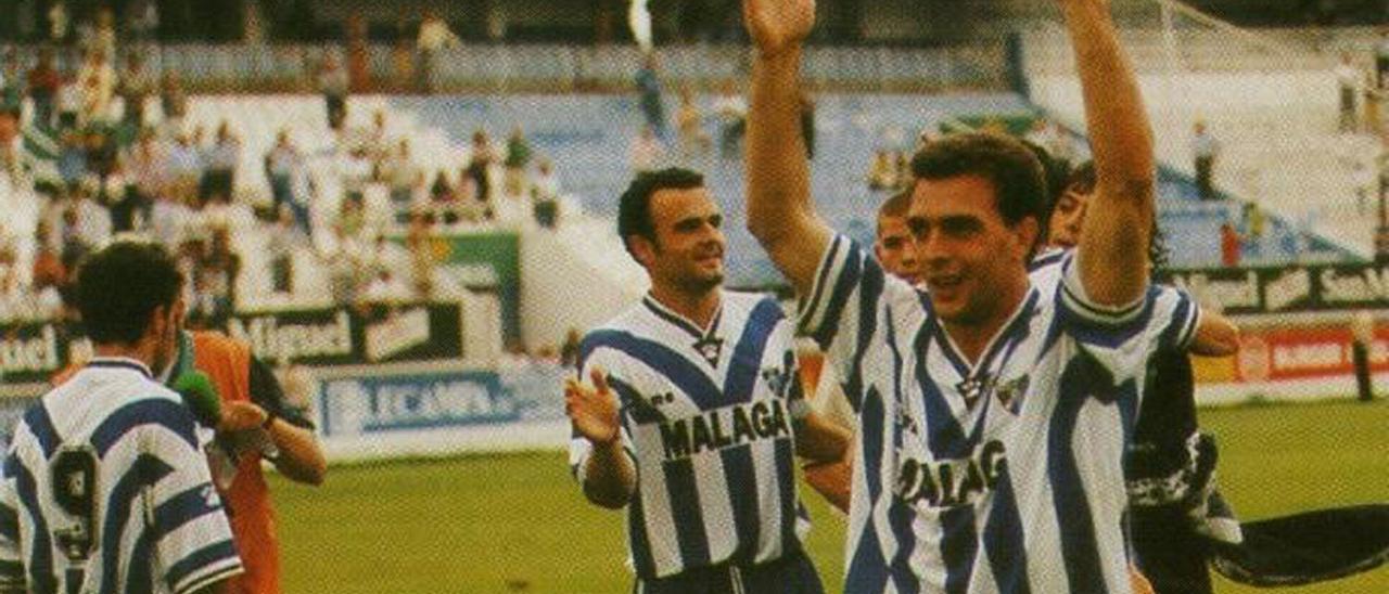 Héroe del ascenso a Segunda y entrenador del Málaga CF, Pablo Guede.