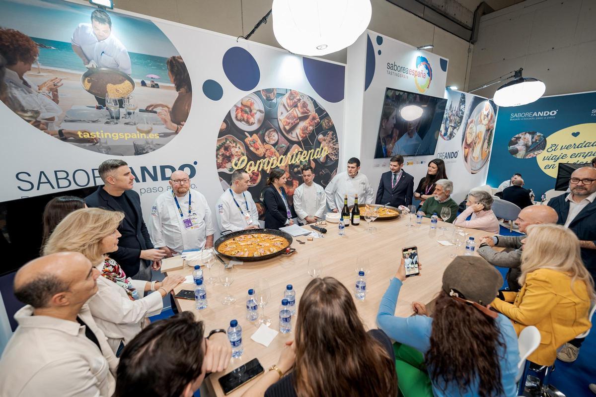 Demostración culinaria de Gandia en Madrid Fusión.