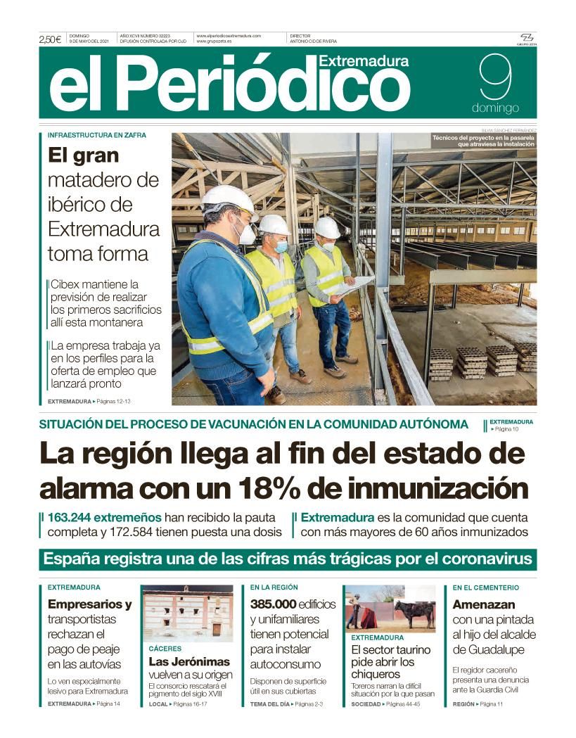 Consulta la portada correspondiente al día 9 de mayo del 2021