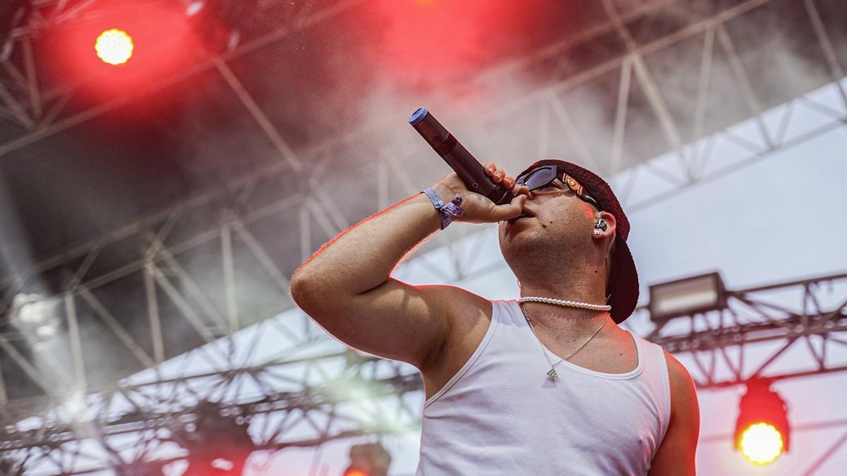 Quevedo, durante su concierto en el Arenal Sound.