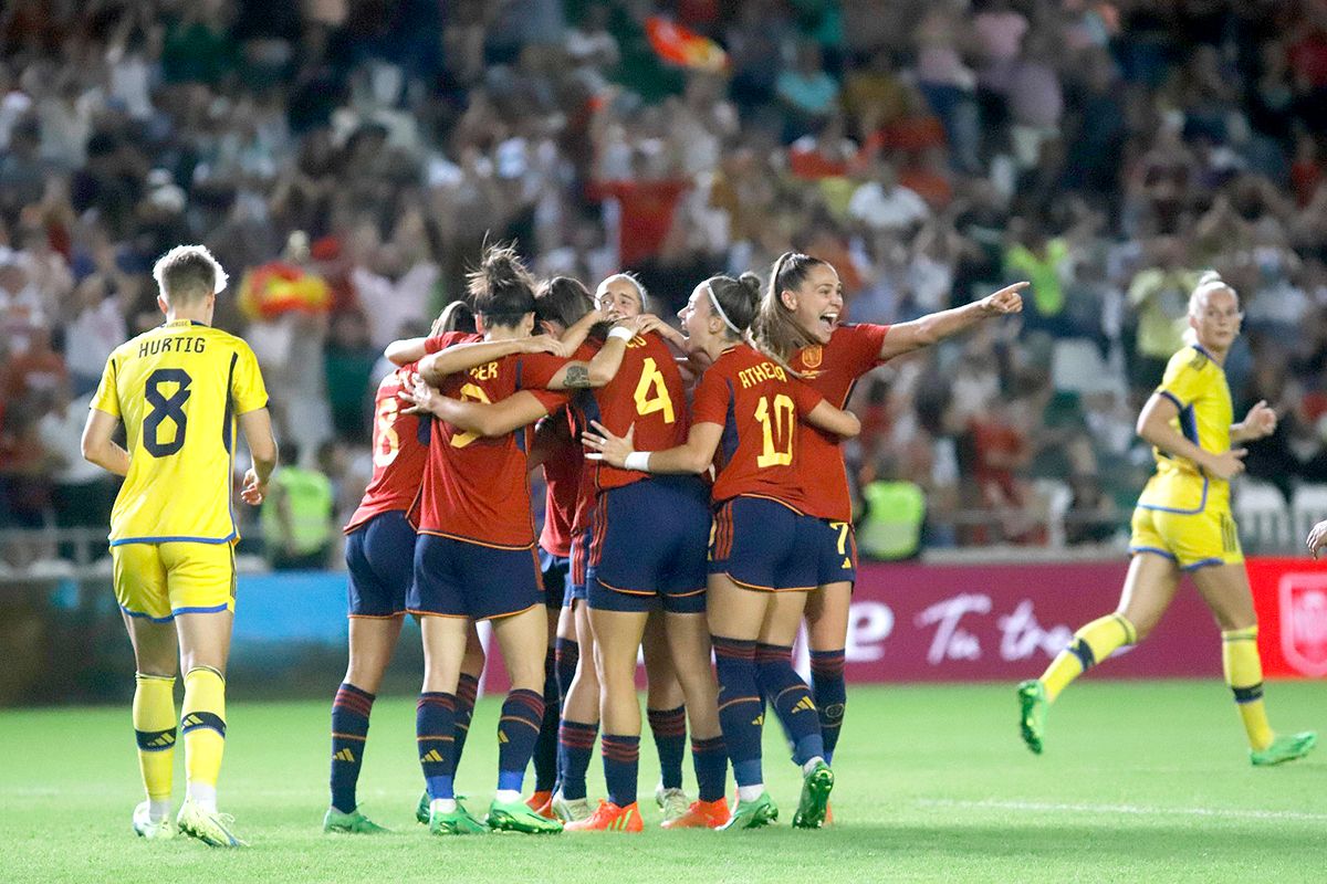 Las imágenes del España - Suecia femenino