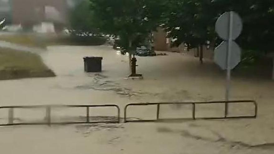 La C-55 s&#039;inunda a Castellgalí