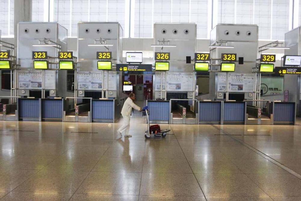 El Aeropuerto de Málaga en Estado de Alarma