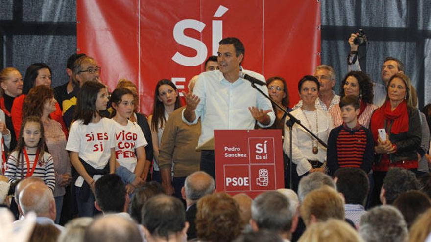 Primarias PSOE | La campaña de Pedro Sánchez para en vigo