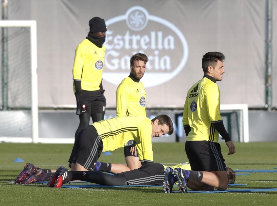 Entrenamiento del Celta en A Madroa