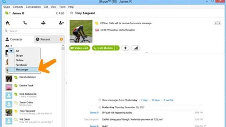 &#039;Messenger&#039; pasará a ser &#039;Skype&#039; a partir del 8 de abril