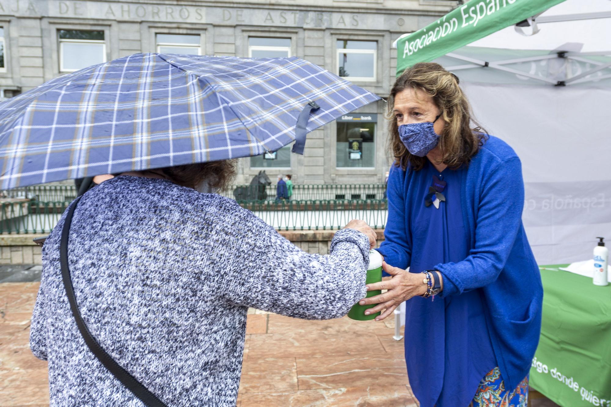 La lucha contra el cáncer en las calles de Oviedo