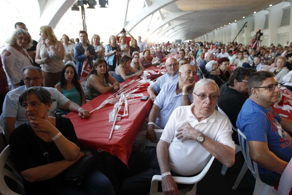 Mitin de Pedro Sánchez en l'Umbracle