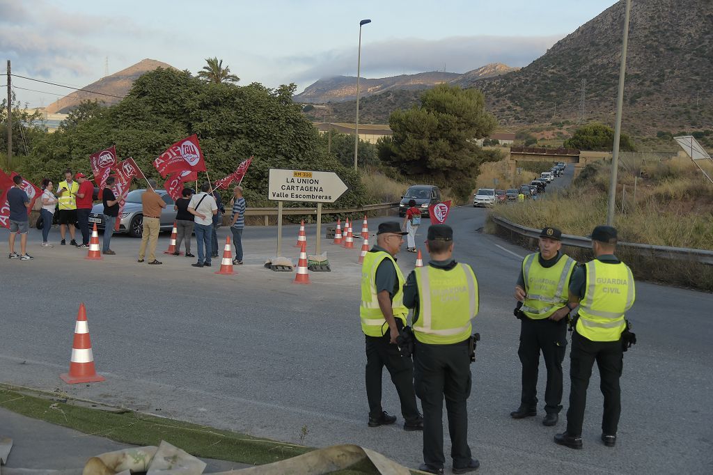 Huelga de los trabajadores de Repsol en Cartagena