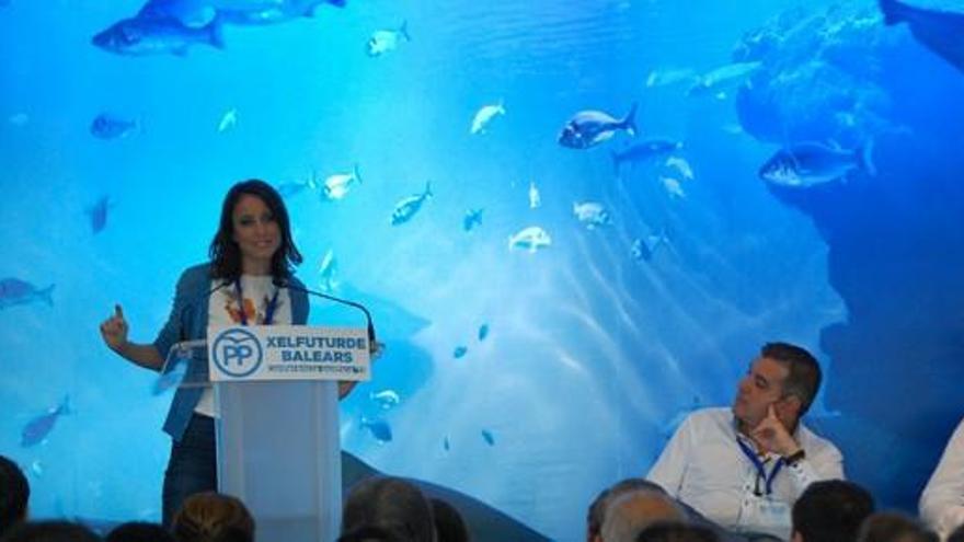 Andrea Levy durante la conferencia política del PP que se ha celebrado en el Palma Aquarium.