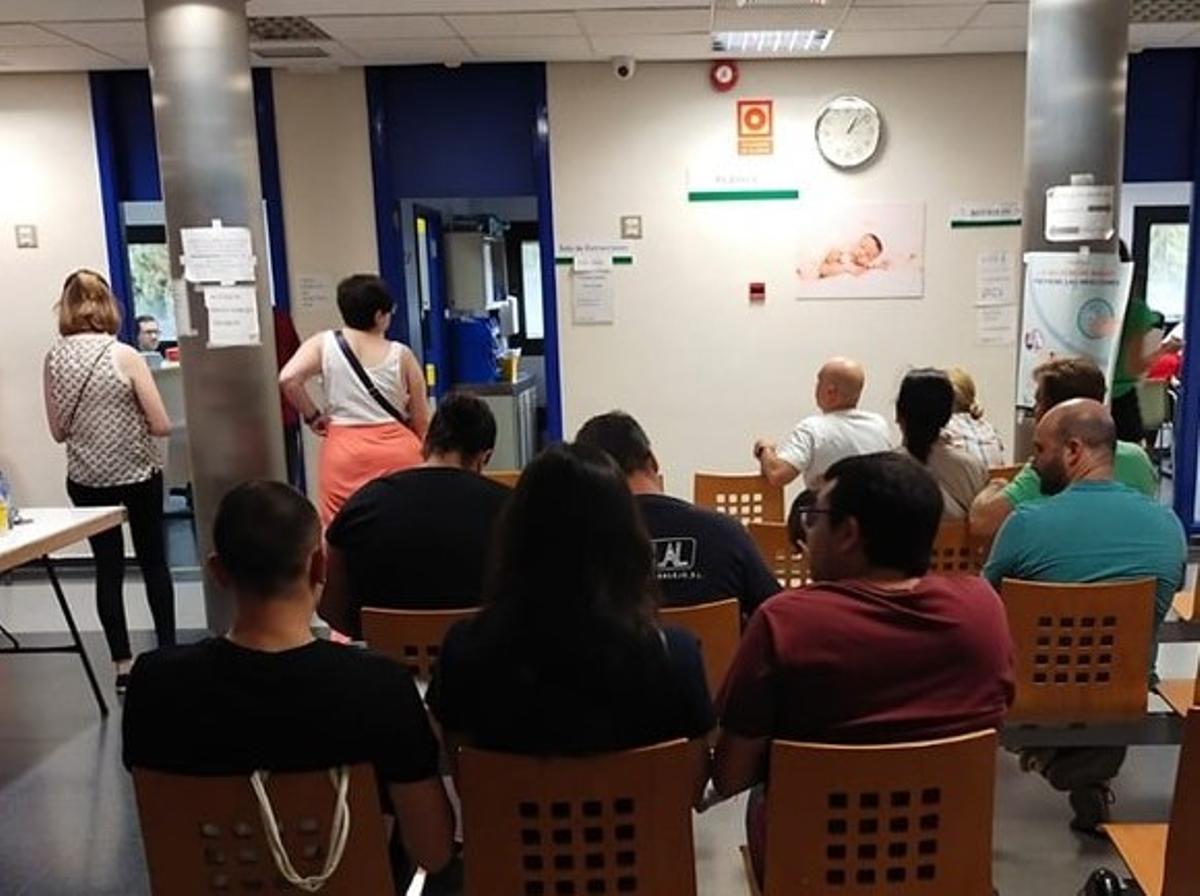 Sala de donaciones en el centro de salud de San José.