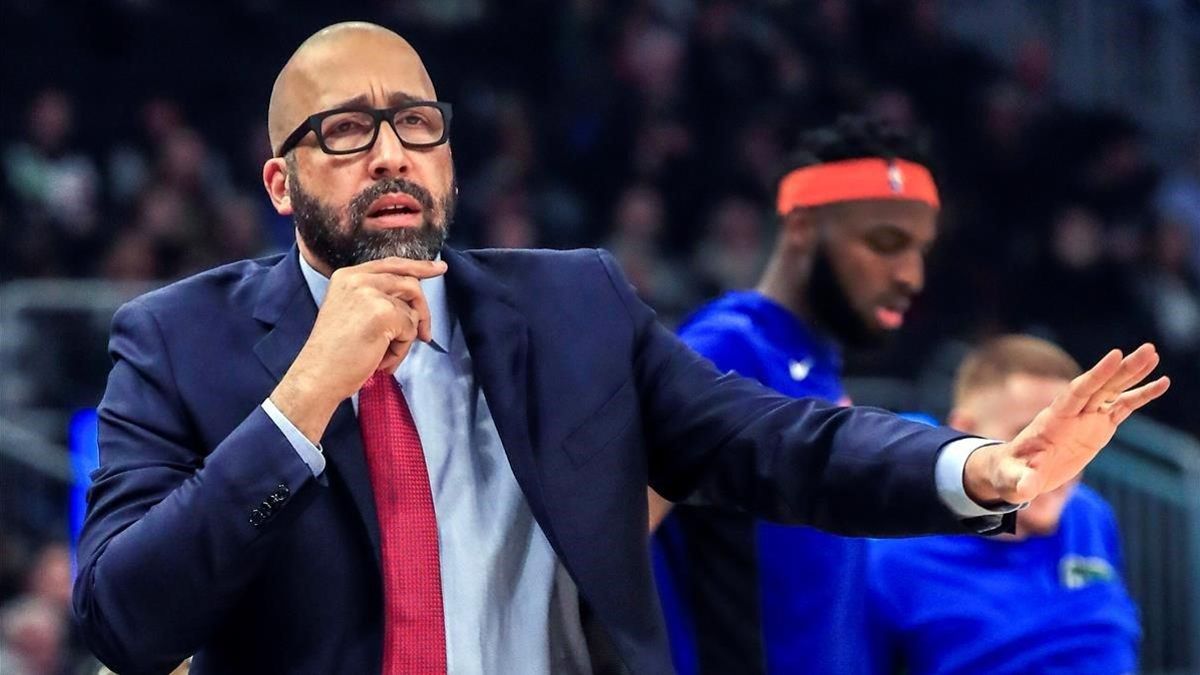 David Fizdale, durante un partido de los Knicks en Milwaukee.