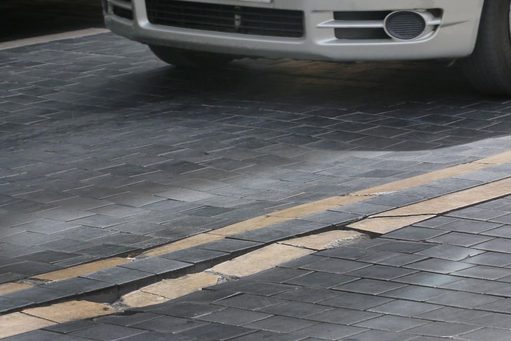 Estado del asfalto en las calles de Málaga