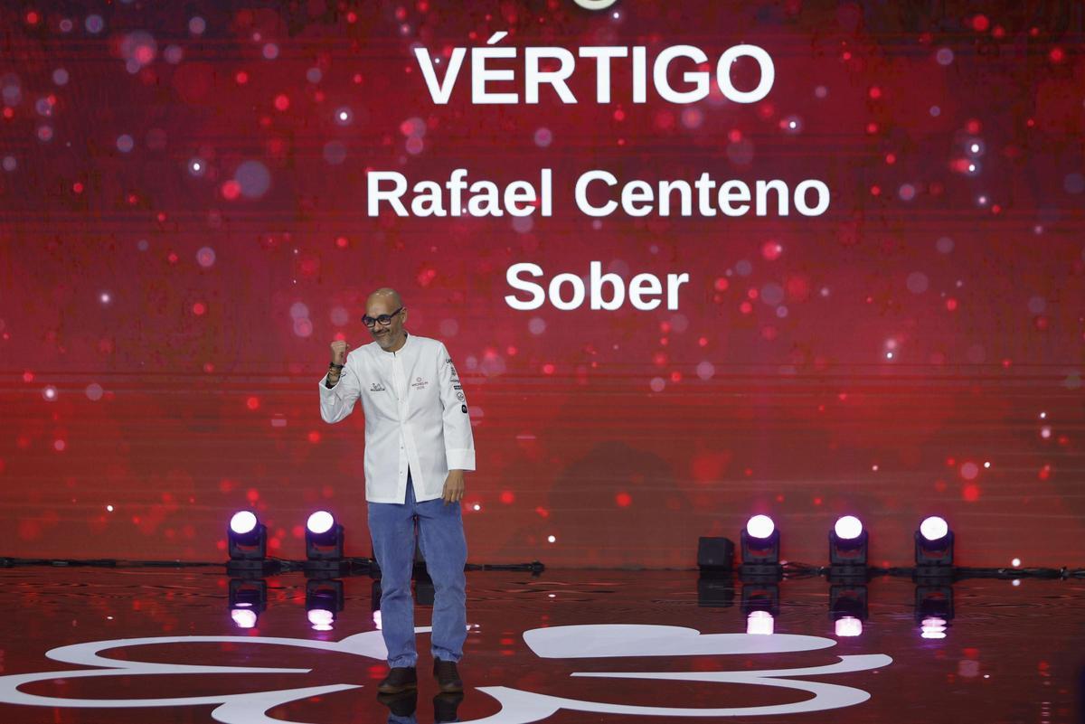 El chef Rafa Centeno, durante la entrega de las estrellas Michelín