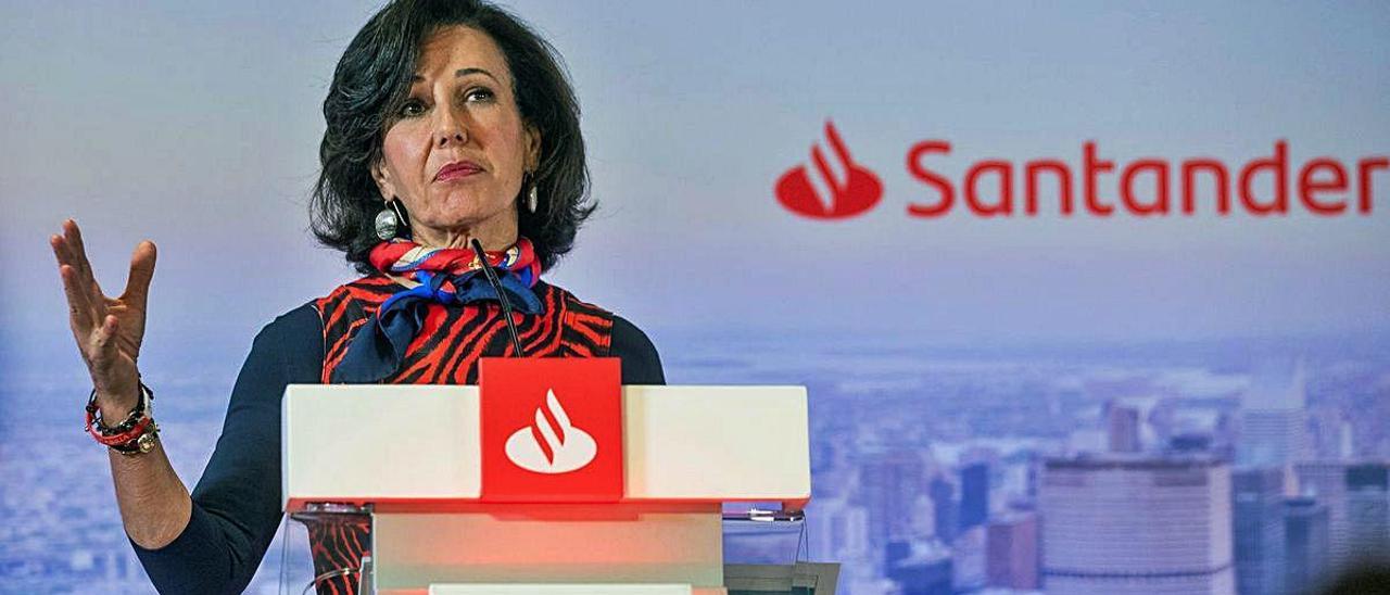 La presidenta del Banco Santander, Ana Botín, en una imagen de archivo.