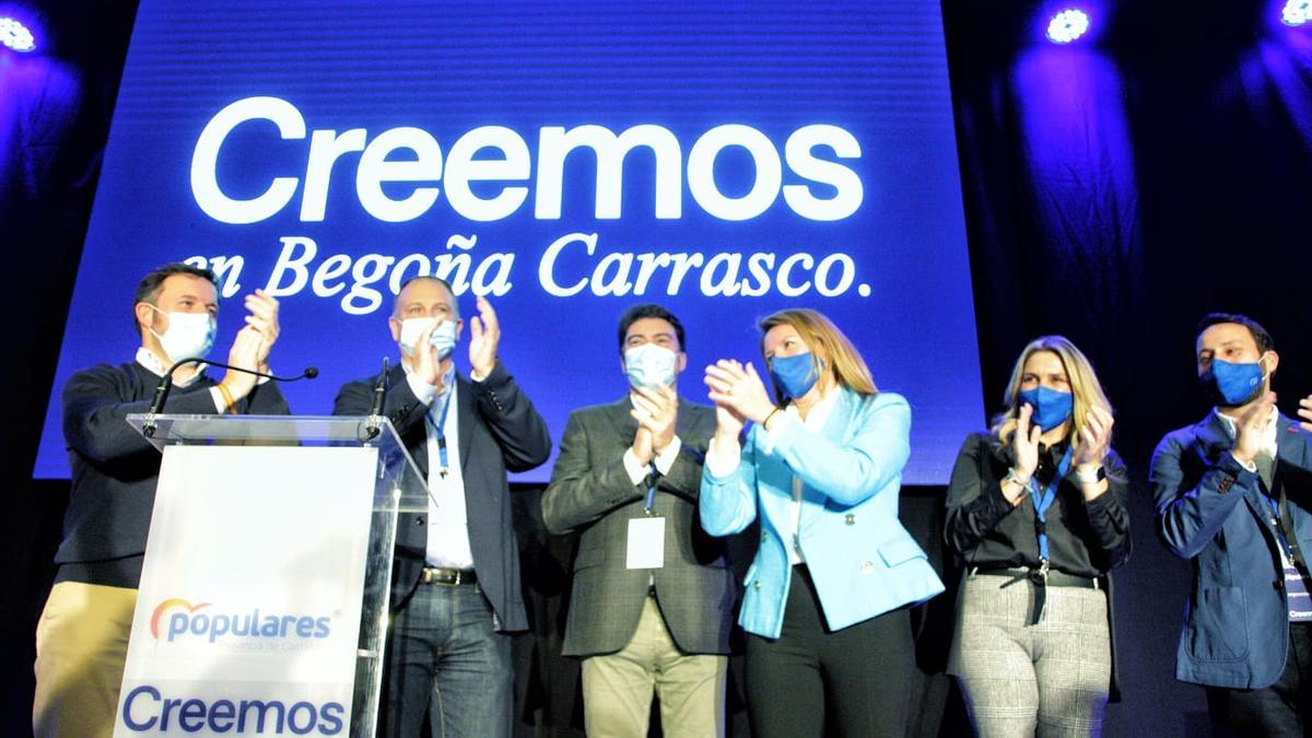 Begoña Carrasco, durante el acto del PP