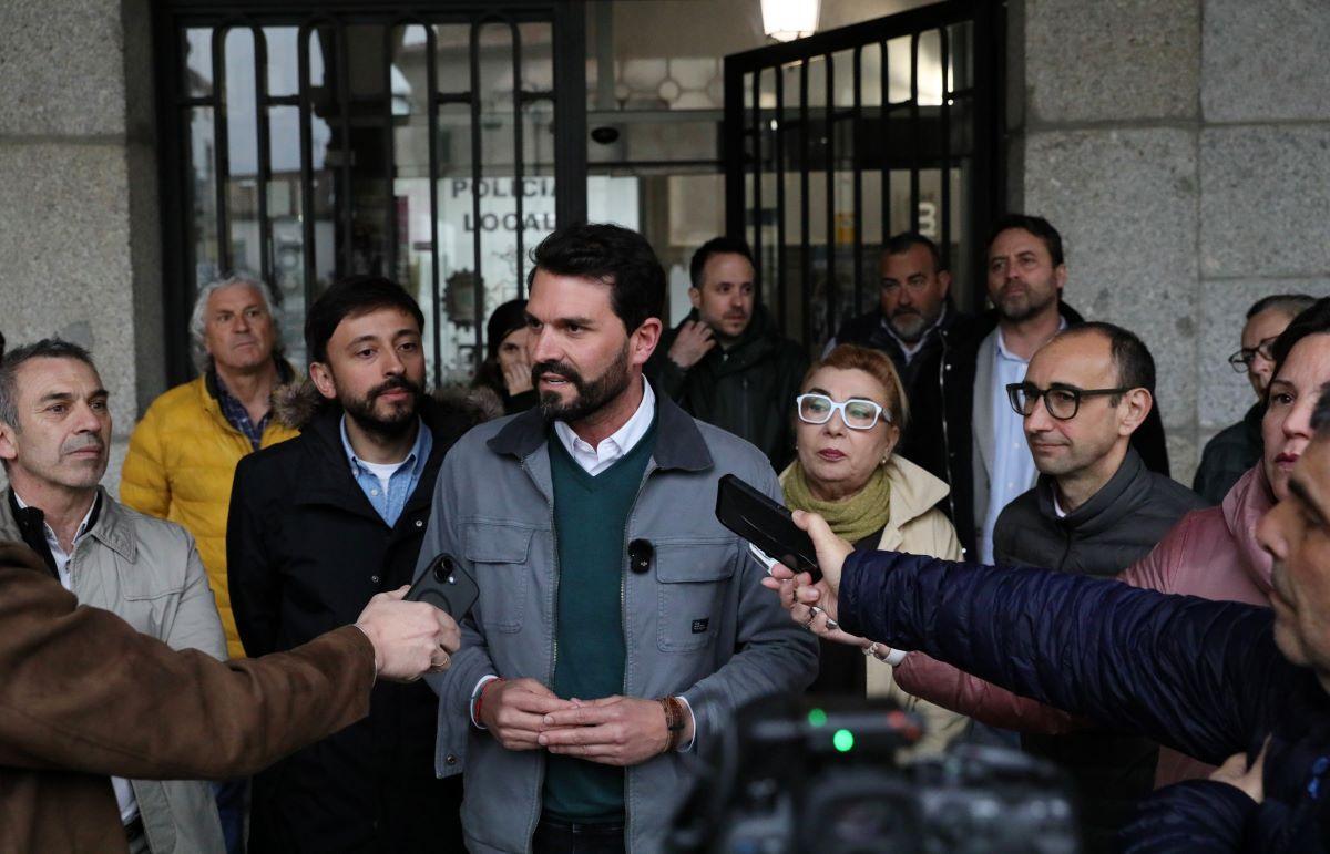 FOTOGALERÍA | Cotrina, líder del PSOE en Cáceres, en el acto político celebrado este jueves en Béjar