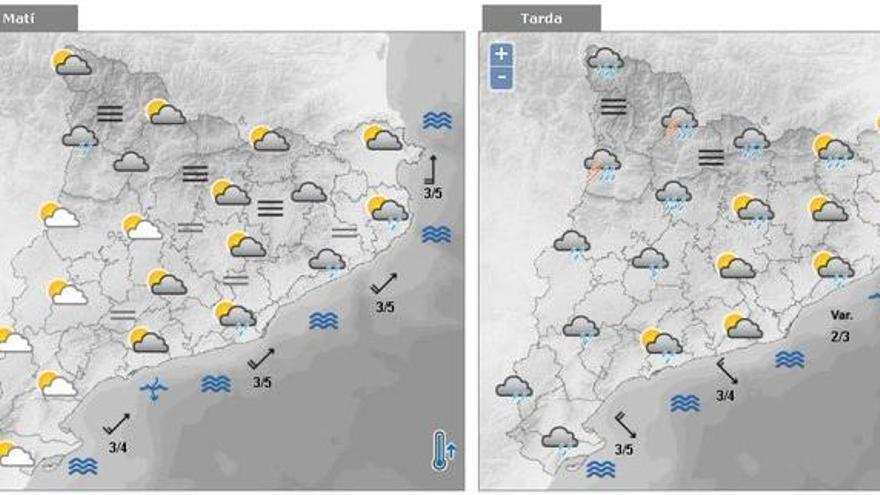 Previsió del temps del 3 d&#039;octubre