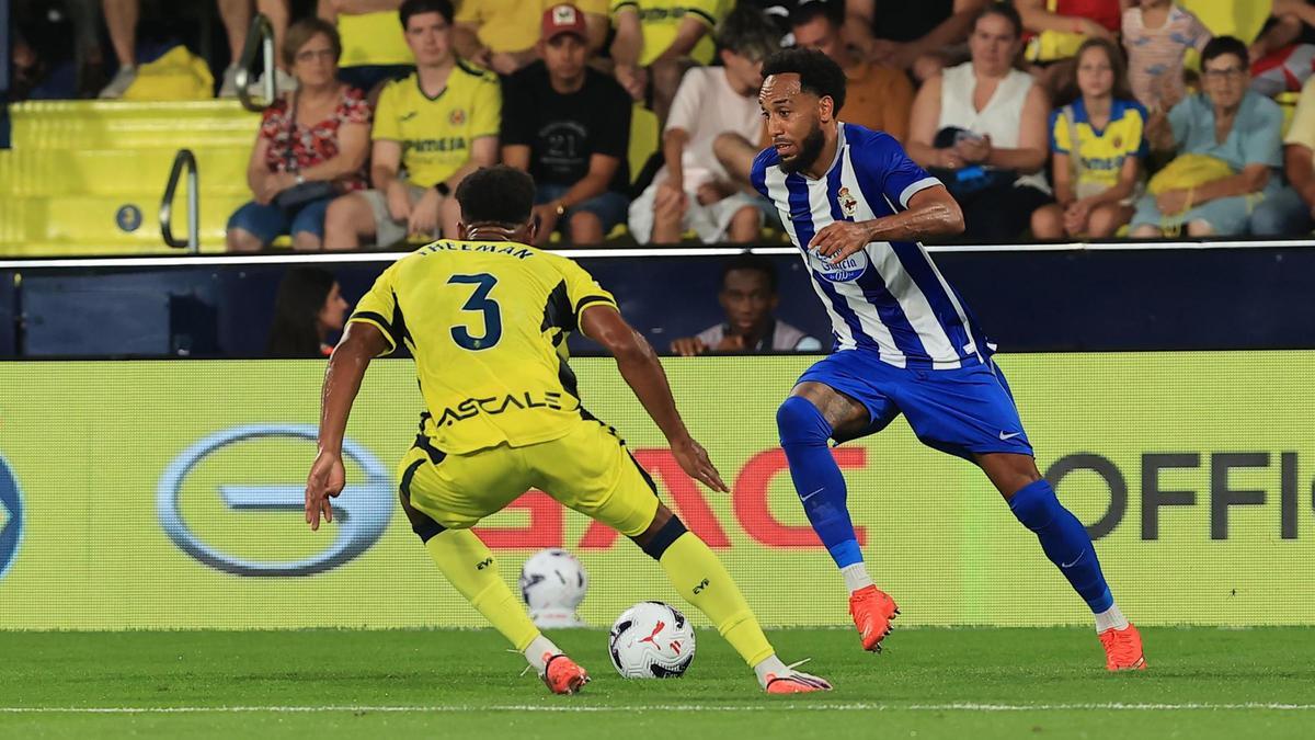 El uno a uno del Deportivo ante el Villarreal, las notas: Aubameyang lidera la sorpresa en La Cerámica
