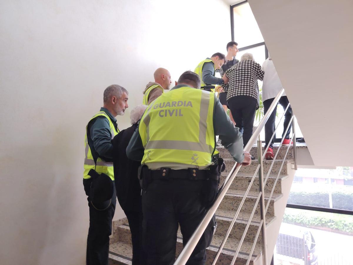 Imagen de la Guardia Civil en la residencia