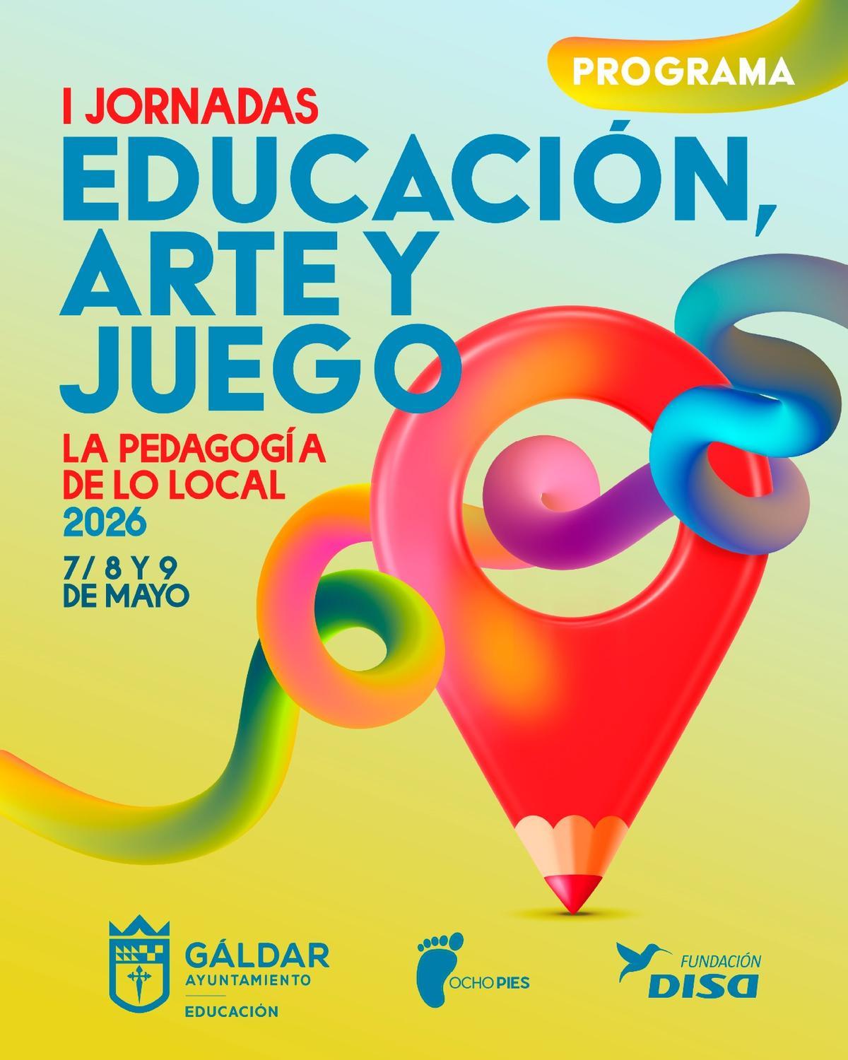 Cartel de las I Jornadas de Educación, Arte y Juego
