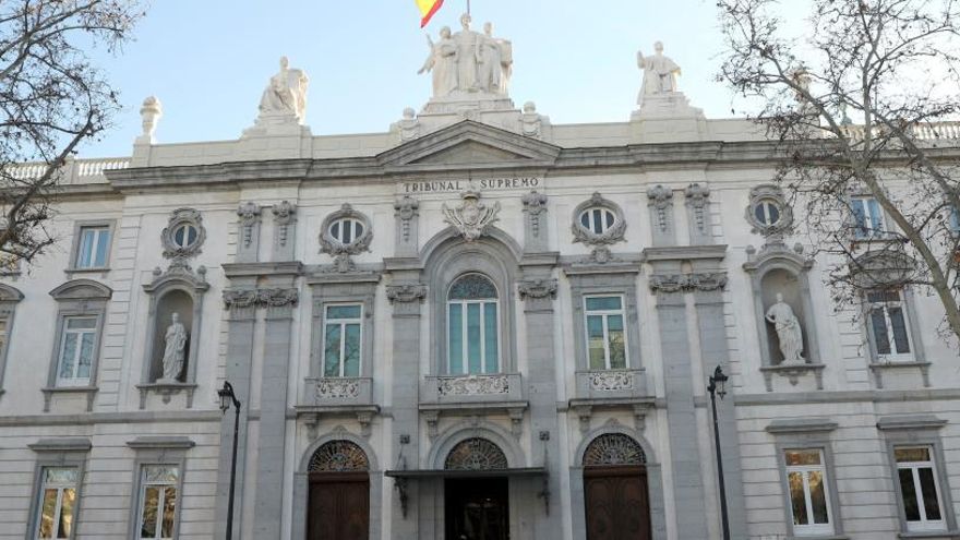 Fachada del Tribunal Supremo.