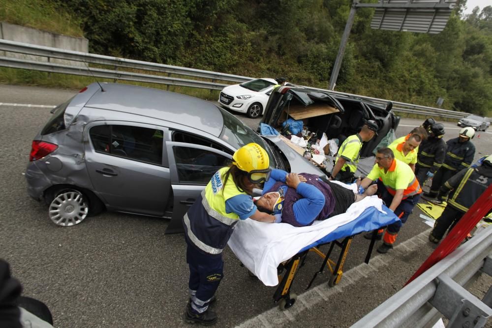 Accidente en la autovía minera