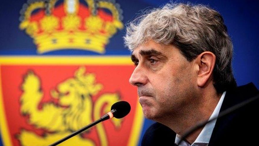 Txema Indias, durante su presentación como nuevo director deportivo.