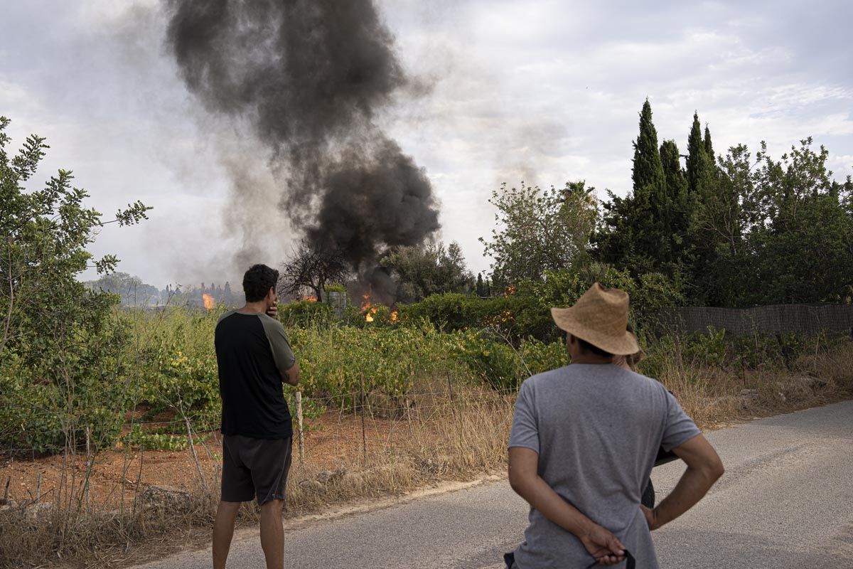 Incendio en una nave en Ibiza