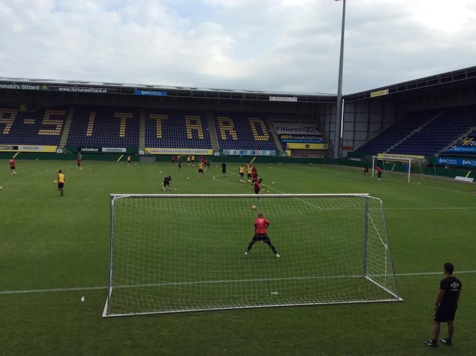 Intensa sesión de entrenamiento del Mallorca en Holanda