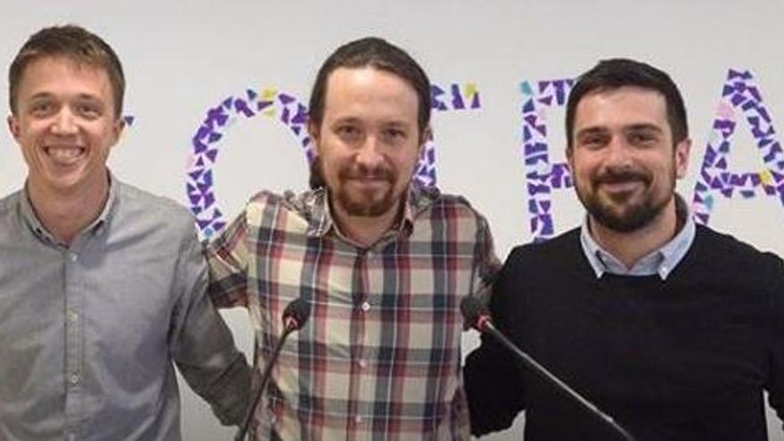 Els tres protagonistes de la ruptura de Podemos a Madrid.