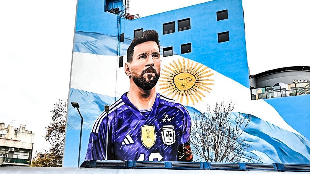 Messi, en la estación de tren de Buenos Aires