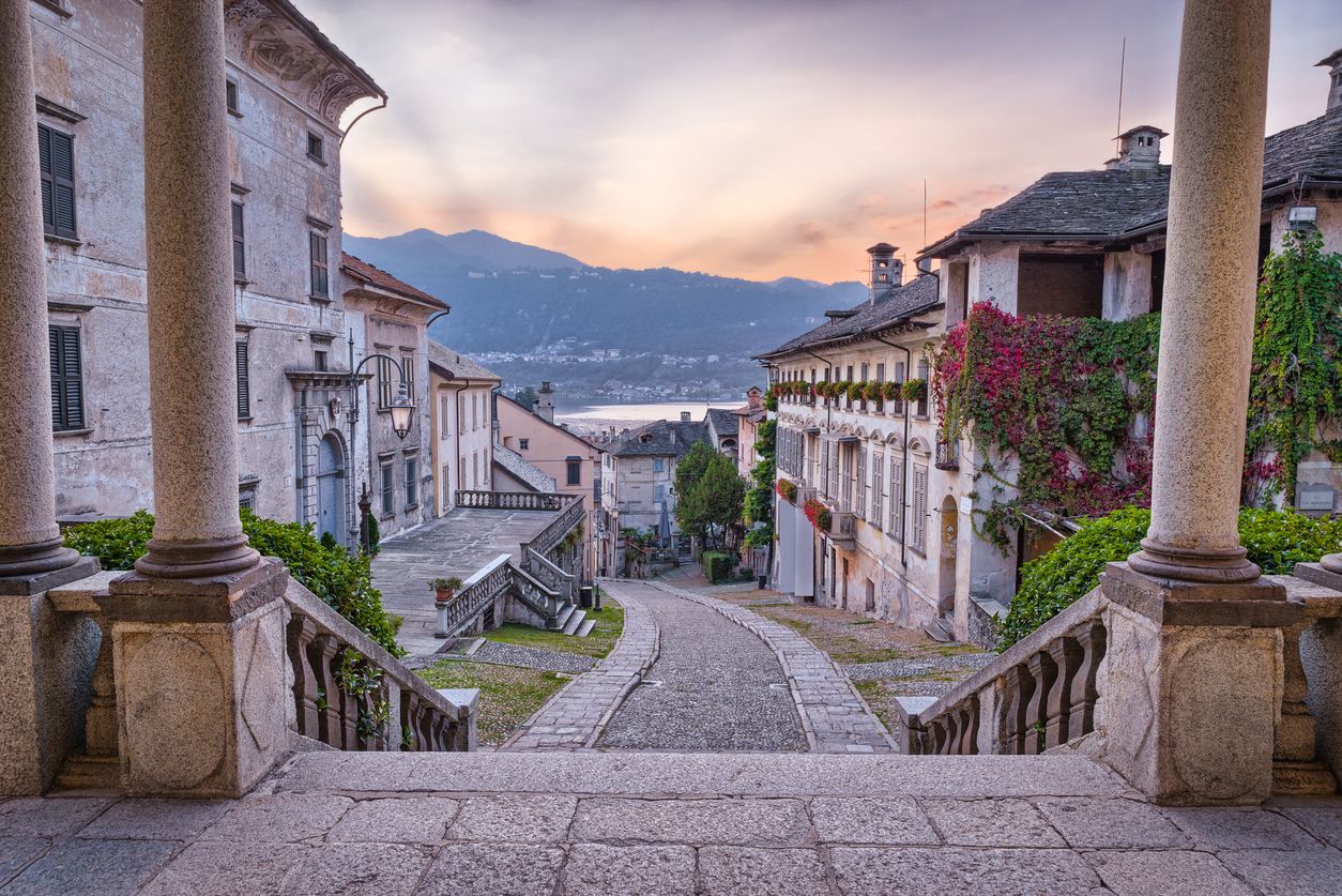 Orta San Giulio, el espejo del lago de Orta.