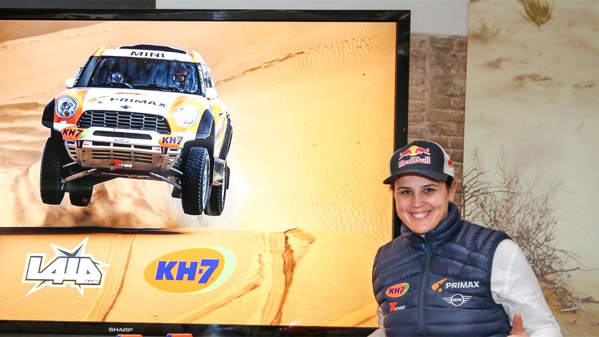 Laia Sanz ha presentado en Barcelona su proyecto para el Dakar con Mini
