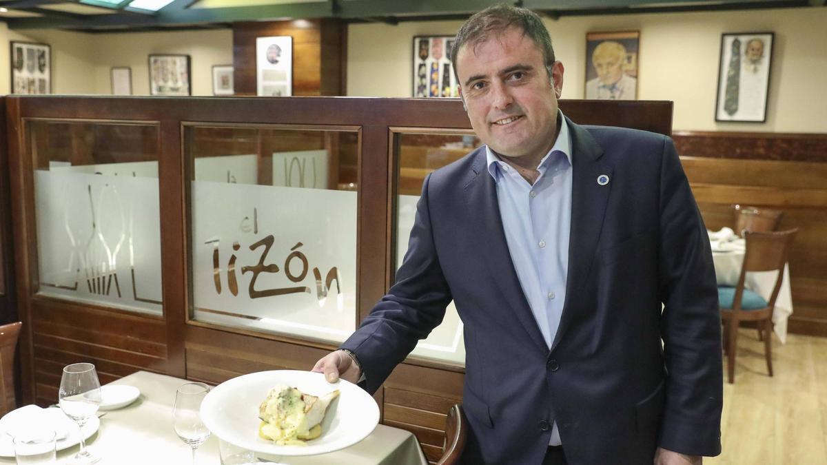 Daniel Gómez Peláez en el restaurante El Tizón