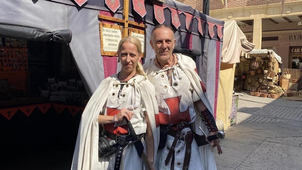 Ambientación en el Mercado Medieval de Benavente.
