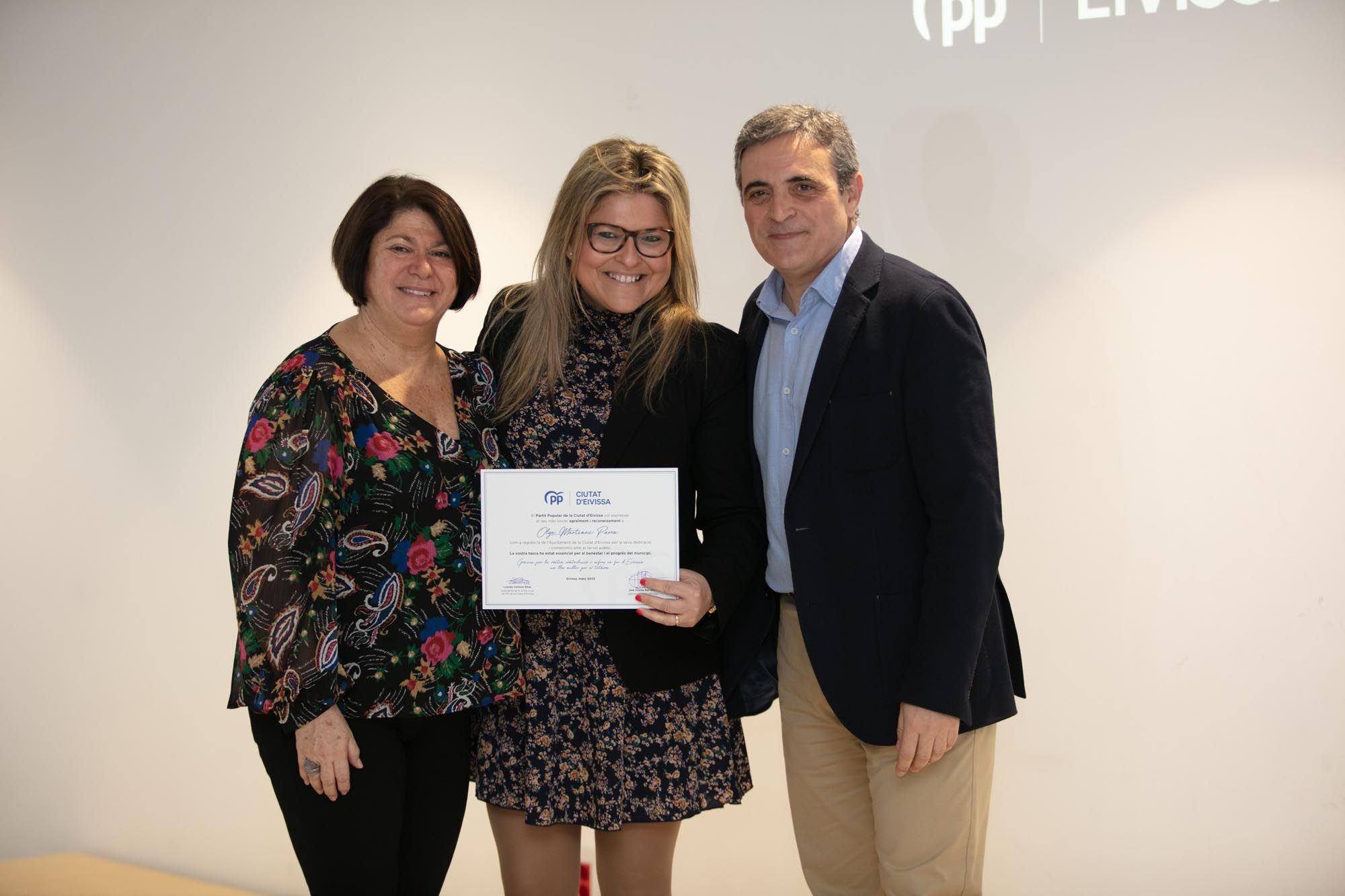 Homenaje del PP a los concejales del partido que han pasado por el Ayuntamiento de Ibiza