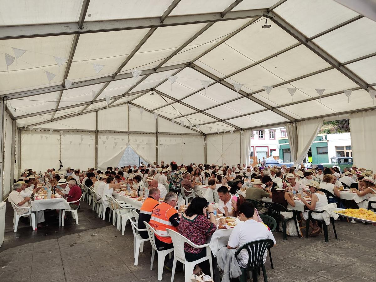 Comida popular en Boal.